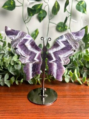 Chevron Amethyst Butterfly Wings